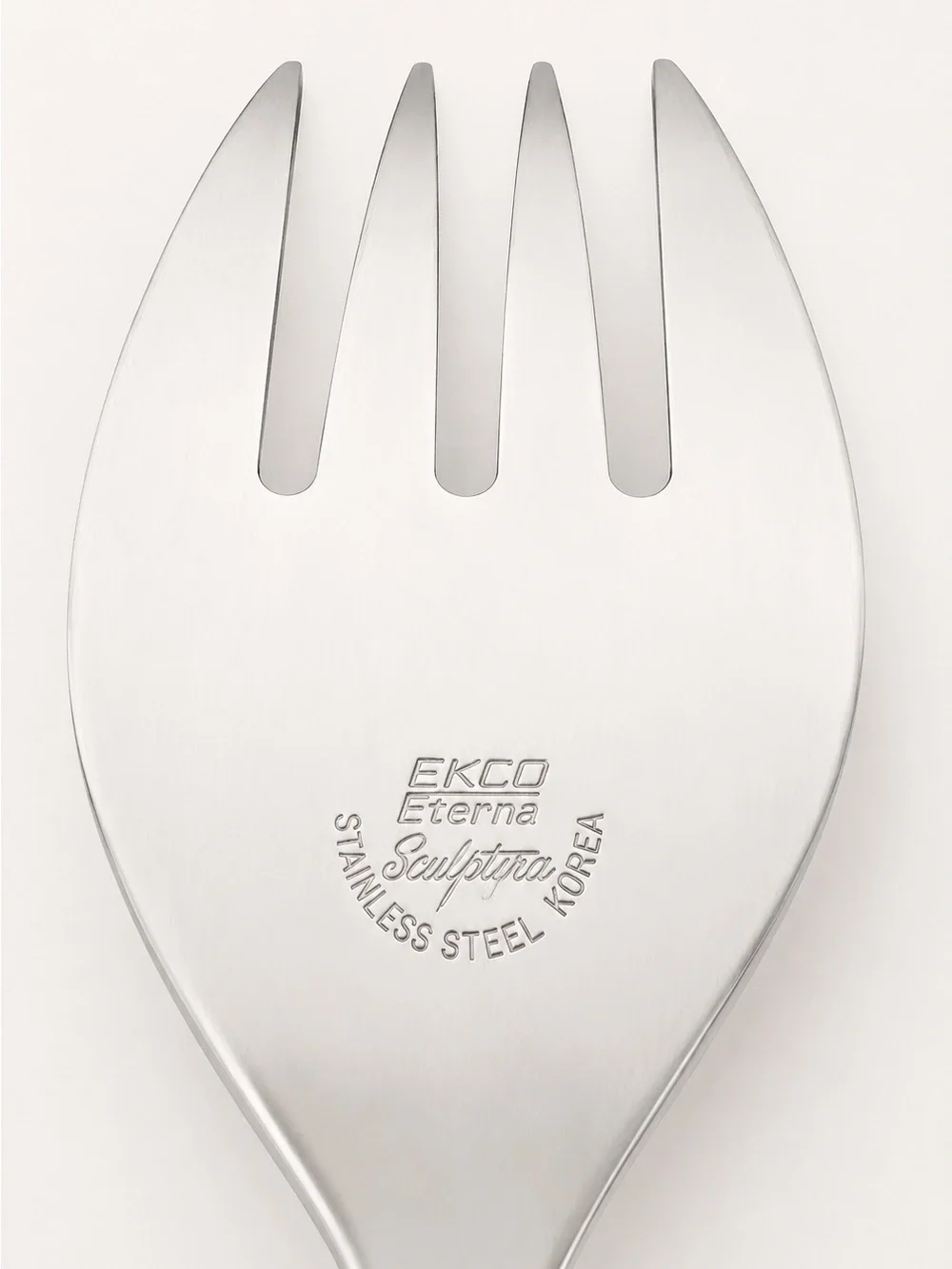 Ecko Eterna Sculptura Stainless Korea Serving Fork Brown Handle MCM Replacement